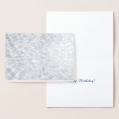 Carte Dorée Réflexions Abstraites Sur L'Eau D'Argent (Affichage)