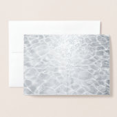 Carte Dorée Réflexions Abstraites Sur L'Eau D'Argent (Devant avec enveloppe)