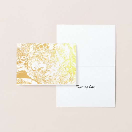 Carte Dorée Regarde D'Amour (Affichage)