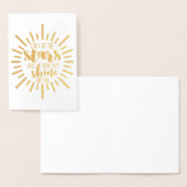 Carte Dorée Regardez les étoiles | Typographie blanche de tout (Affichage)