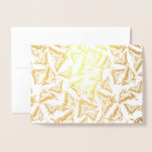 Carte Dorée Remarque sur les papillons (Devant avec enveloppe)