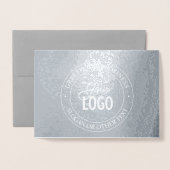 Carte Dorée Remplacement facile du logo (utilisez un logo blan (Devant avec enveloppe)
