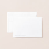 Carte Dorée Réponse de mariage formelle argent II gris (Derrière avec enveloppe)