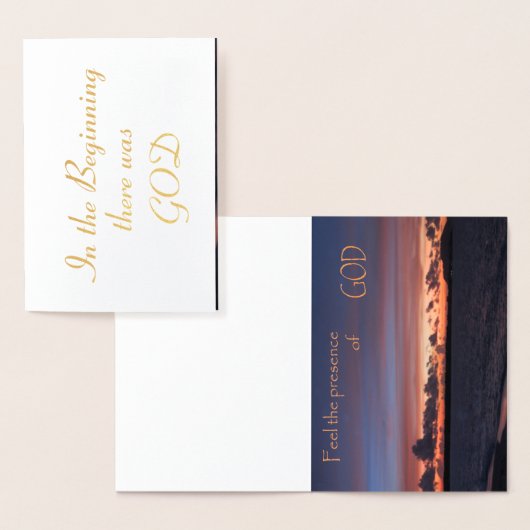 Carte Dorée Ressentez la présence de DIEU (Affichage)