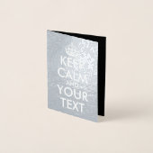 Carte Dorée Restez calme et continuez - Créez votre propre (Devant)