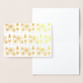 Carte Dorée Rocket Pop Fireworks Popsicle Juillet 4 Fête (Affichage)