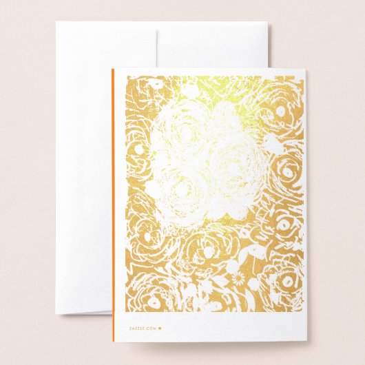 Carte Dorée Rosas (Derrière avec enveloppe)