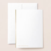 Carte Dorée Rose Gold parfait (Derrière avec enveloppe)