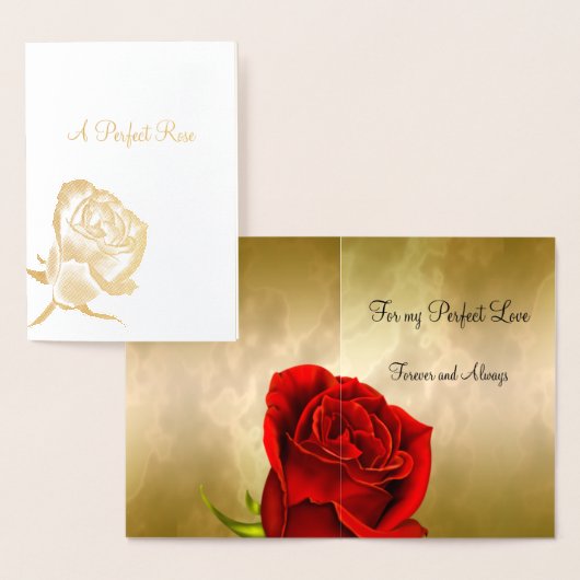 Carte Dorée Rose Gold parfait (Affichage)