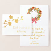 Carte Dorée Rosh Hashanah Bénédiction (Affichage)