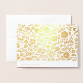 Carte Dorée Rosh Hashanah | Nouvel An juif (Derrière avec enveloppe)