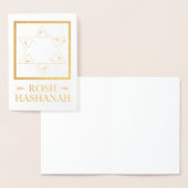Carte Dorée Rosh Hashanah Star de David Gold Foil (Affichage)
