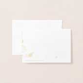 CARTE DORÉE RSVP (Derrière avec enveloppe)