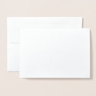 Carte Dorée Rsvp calligraphie simple Argent personnalisé