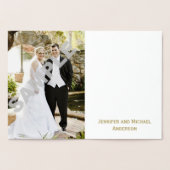 Carte Dorée Rustic Woods Country Merci avec photo (Intérieur)