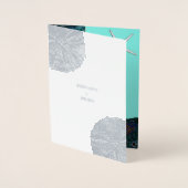 Carte Dorée Sable Dollar Coquillages Abstraits Plage Mariage T (Devant)