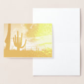 Carte Dorée Saguaro Sunset II Arizona (Affichage)