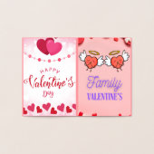 Carte Dorée Saint-Valentin en famille (Intérieur)