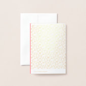 Carte Dorée Saint-Valentin en famille (Derrière avec enveloppe)