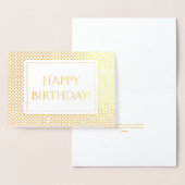 Carte Dorée Salutation d'anniversaire chatoyante (Affichage)