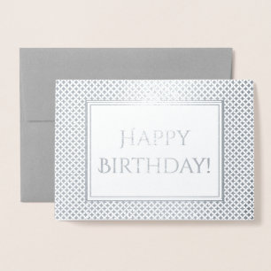 Carte Dorée Salutation d'anniversaire chatoyante