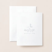 Carte Dorée Salutation de flacons bio (Derrière avec enveloppe)