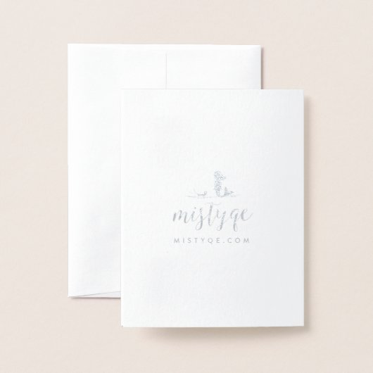 Carte Dorée Salutation de flacons bio (Derrière avec enveloppe)