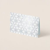 Carte Dorée Salutation Web de fêtes de neige d'hiver moderne (Devant)