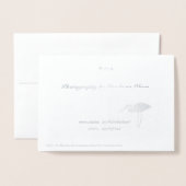 Carte Dorée Salutations de vacances (Derrière avec enveloppe)