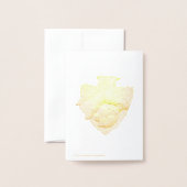 Carte Dorée Salutations ! Joyeuse Saint-Valentin (Derrière avec enveloppe)