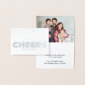 Carte Dorée Salutations Pour Le Nouvel An ! Photo Confetti ten (Affichage)