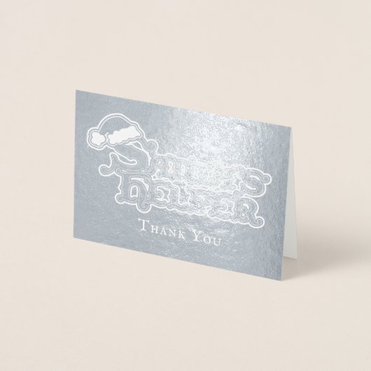 Carte Dorée Santas casquette santas aide vacances (Devant)