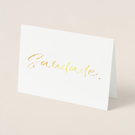 Carte Dorée Saudade Black Gold (Devant)