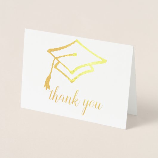 Carte Dorée Scénario et capuchon de graduation et conception d (Devant)