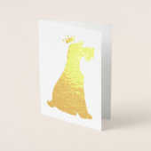 Carte Dorée Schnauzer Prince (Devant)