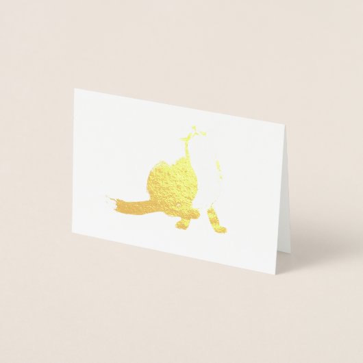 Carte Dorée Scratching fox (Devant)