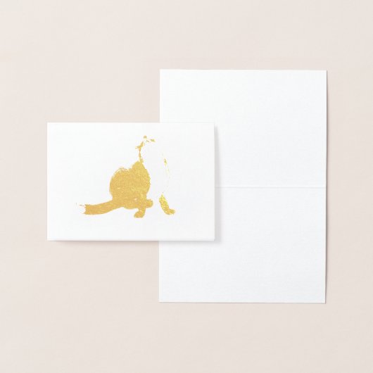 Carte Dorée Scratching fox (Affichage)