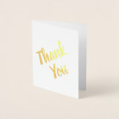 Carte Dorée Script moderne Merci d'anniversaire (Devant)