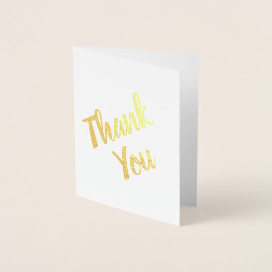 Carte Dorée Script moderne Merci d'anniversaire (Devant)