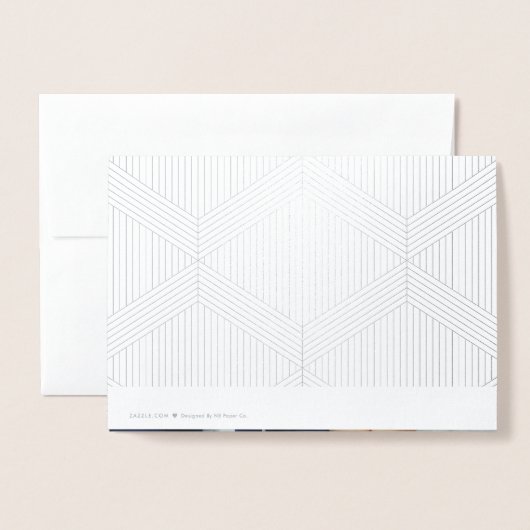 Carte Dorée Script Whimsical avec Mariage photo Merci Foil (Derrière avec enveloppe)