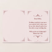 Carte Dorée Serez-Vous Ma Femme D'Accueil ? Trois Bridesmaitre (Intérieur)