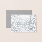 Carte Dorée Serez-vous ma servante d'honneur ? Floral rose pâl (Devant avec enveloppe)