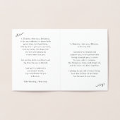 Carte Dorée Ses voeux (Intérieur)