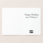 Carte Dorée SIGNE Astrologique Pisces Décor à huile Texte pers (Intérieur)