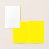 Carte Dorée simple couleur solide minimale personnalisée (Affichage)