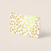 Carte Dorée Simple Élégant Cœurs d'Or Saint-Valentin  (Devant)