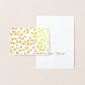 Carte Dorée Simple Élégant Cœurs Or Saint-Valentin  (Affichage)