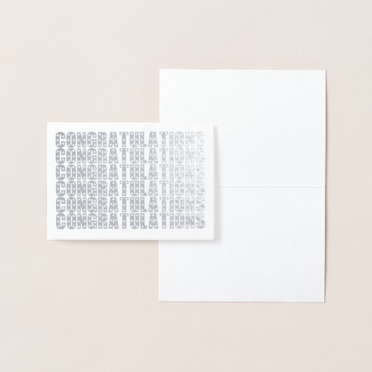 Carte Dorée Simple Félicitation Élégante (Affichage)