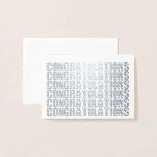 Carte Dorée Simple Félicitation Élégante (Devant avec enveloppe)