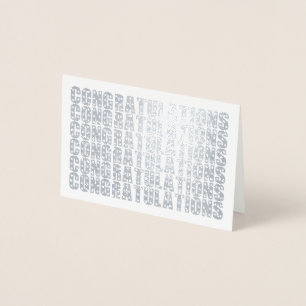 Carte Dorée Simple Félicitations Élégantes